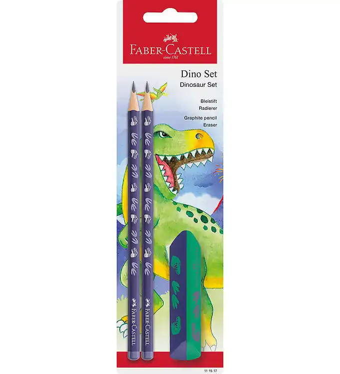 Fabrieksprijs Faber-Castell Potloodset - 3 Onderdelen - Dinosaur