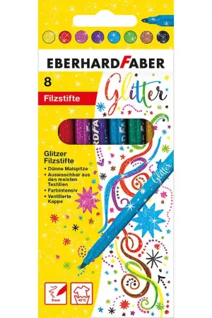 Eberhard Faber Markers - 8 stk - Glitter Superprijs