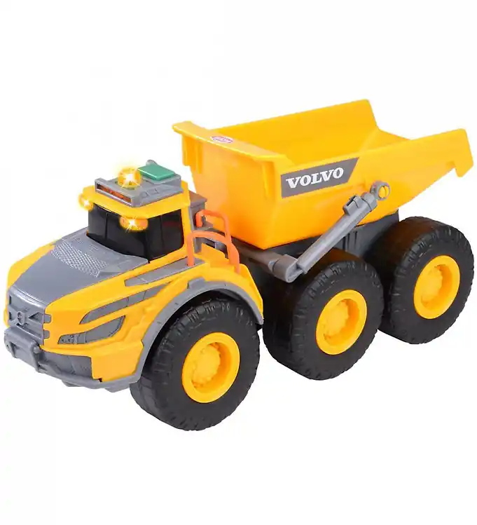 Gecertificeerd Dickie Toys Werkwagen - Volvo gelede dumper - Licht/geluid