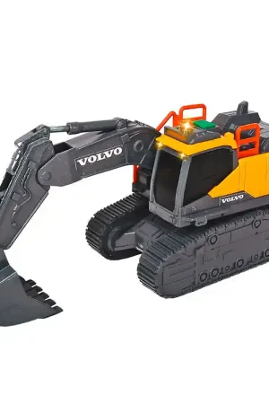 Actieprijs Dickie Toys Werkwagen - Volvo rupsgraafmachine - Licht/geluid
