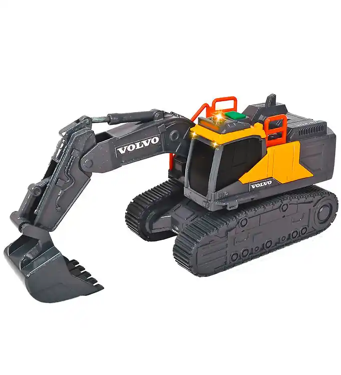 Actieprijs Dickie Toys Werkwagen - Volvo rupsgraafmachine - Licht/geluid