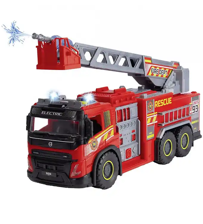Gratis Retour Dickie Toys Brandweerwagen - Giant vier Truck - Licht/Geluid
