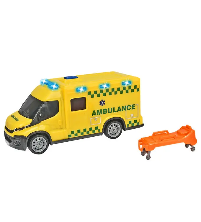 Hete Deal Dickie Toys Ambulance - Iveco - Licht/Geluid