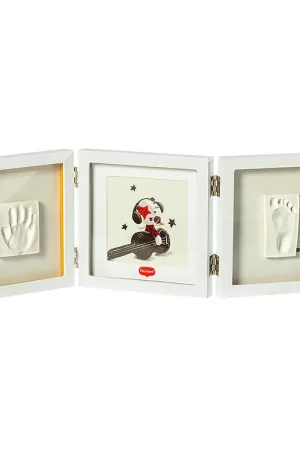 Laatste Versie Tiny Love Afdrukset - Hand/Voet - Dubbel frame - Wit
