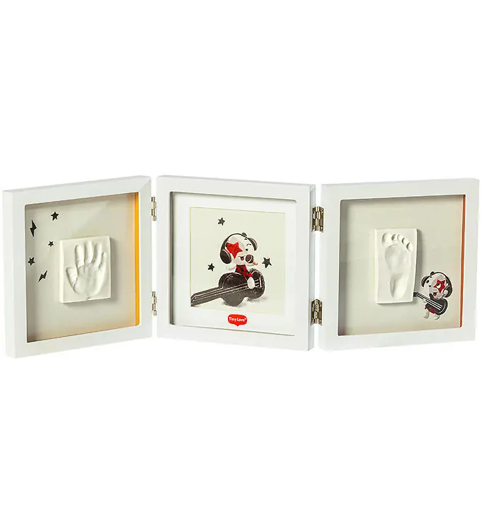 Laatste Versie Tiny Love Afdrukset - Hand/Voet - Dubbel frame - Wit