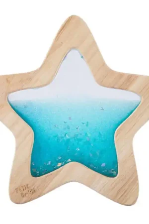 Petit Boum Sensorisch Speelgoed - Hout - Flow Star - Blauw Aanbieding