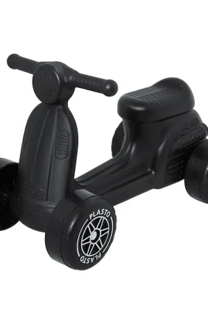 Express Levering Plasto Scooter met stille wielen - Zwart