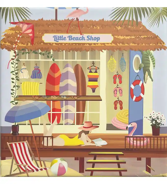 Vissevasse Puzzel - 15x21 cm - 150 Bakstenen - Kleine strandscho Must-Have