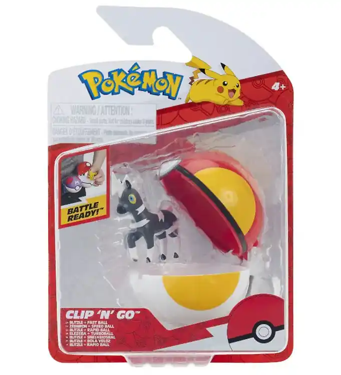 Rechtstreeks Van De Fabrikant Pokémon Figuur - Clip 'N' Go - Blitzle m. Fast Bal