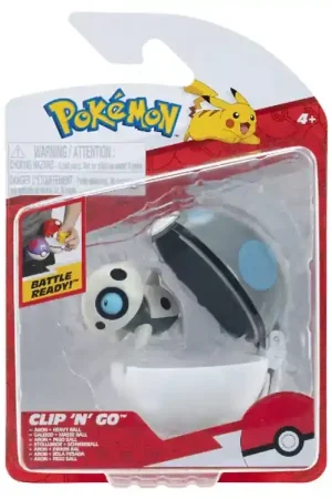 Flitsaanbieding Pokémon Figuur - Clip 'N' Go - Aron m. Zware bal