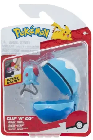 Hoge Kwaliteit Pokémon Figuur - Clip 'N' Go - Tentacool m. Dive Bal