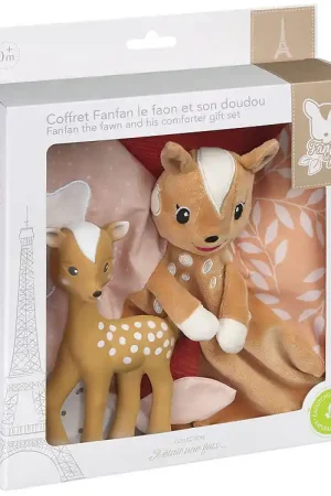 Flitsaanbieding Sophie la Girafe Cadeaubox - Knuffeldoekjes/Bambi