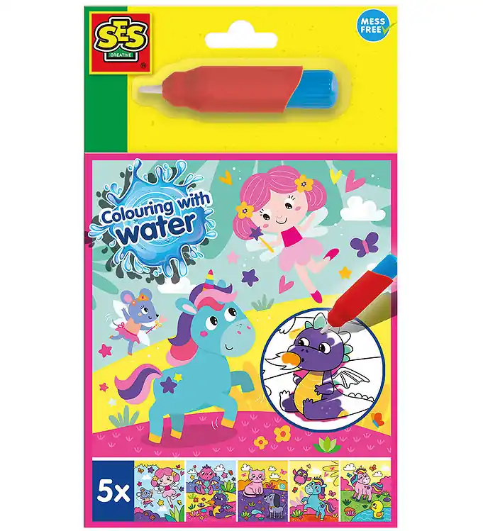 Goedkoop SES Creative - Fantasie Kleurboek - Kleuren met water
