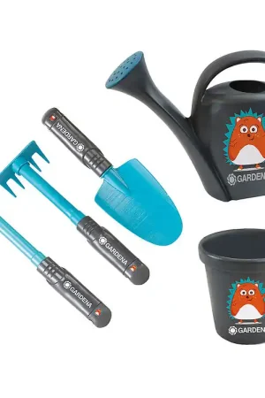 Hoge Kwaliteit Gardena Tuinset - Schep, Hark, Schoffel, Gieter en Potje