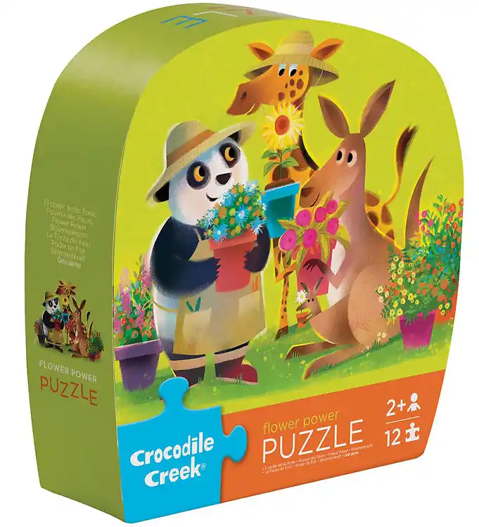 Betaalbaar Crocodile Creek Puzzel - 12 Bakstenen - Flower Power
