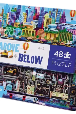 Crocodile Creek Puzzel - 48 Bakstenen - Boven & Onder - BIG Cit Premium