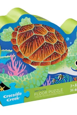 Lage Kosten Crocodile Creek Vloerpuzzel - 36 Bakstenen - Sea Turtle