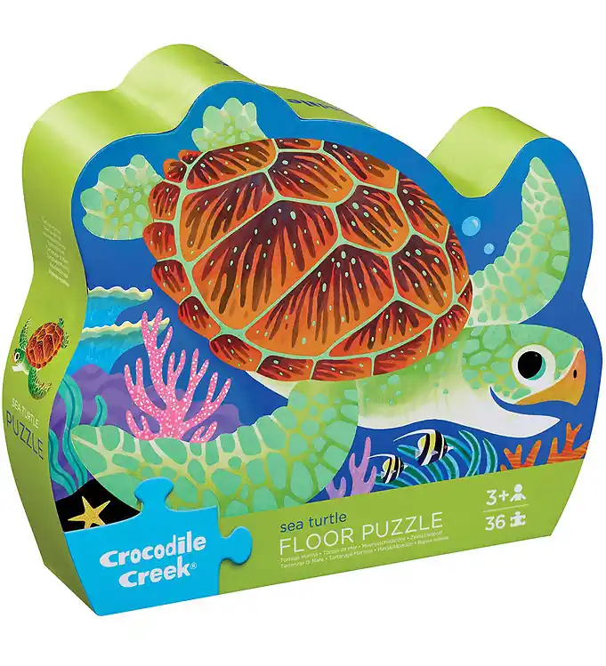 Lage Kosten Crocodile Creek Vloerpuzzel - 36 Bakstenen - Sea Turtle