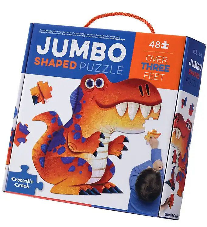 Crocodile Creek Puzzel - 48 Bakstenen - Jumbo Dinosaur Alleen Vandaag