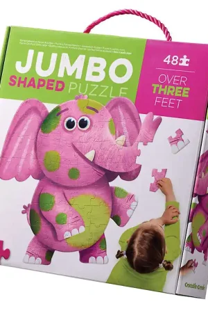 Crocodile Creek Puzzel - 48 Bakstenen - Jumbo Olifant Aanbieding