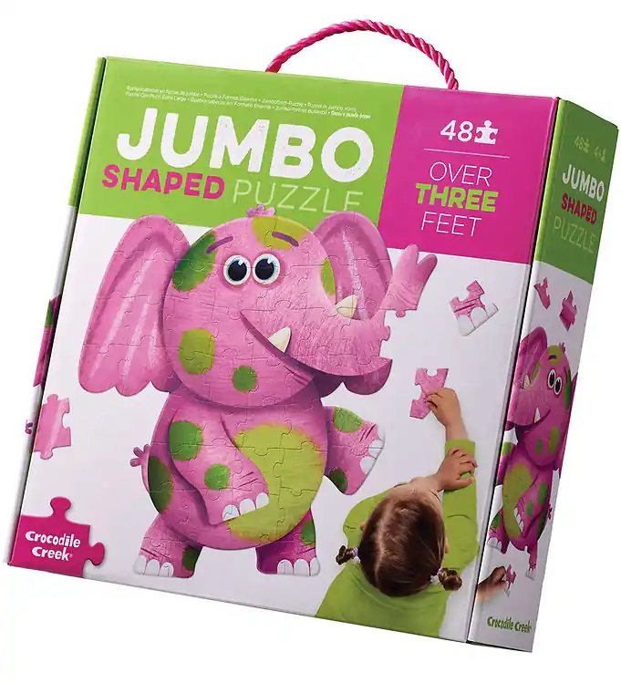 Crocodile Creek Puzzel - 48 Bakstenen - Jumbo Olifant Aanbieding