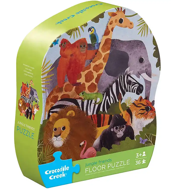 Crocodile Creek Puzzel - 36 Bakstenen - Jungle Friends Korting