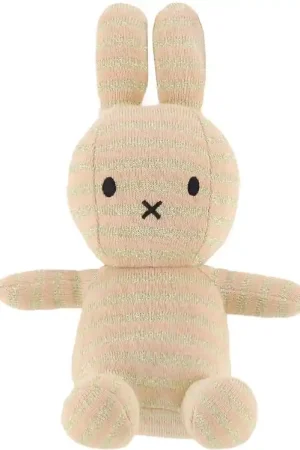 Superprijs Bon Ton Toys Knuffel - 23 cm - Miffy Organic Cotton - Stripe Roz
