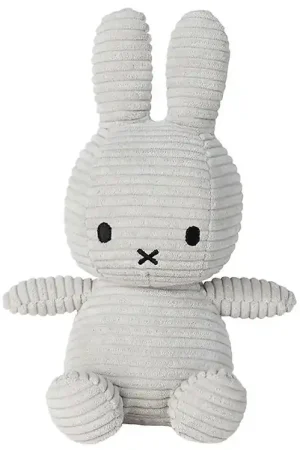 Lage Prijs Bon Ton Toys Knuffel - 23 cm - Miffy Corduroy - Soft Grey