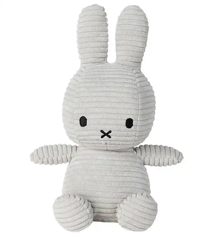 Lage Prijs Bon Ton Toys Knuffel - 23 cm - Miffy Corduroy - Soft Grey