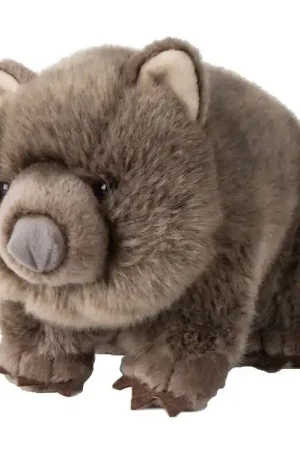 Bon Ton Toys Knuffel - 28 cm - WWF Wombat - Zwart Koop Online