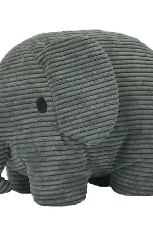 Bon Ton Toys Knuffel - 26 cm - Elephant Corduroy - Grijs Flitsaanbieding