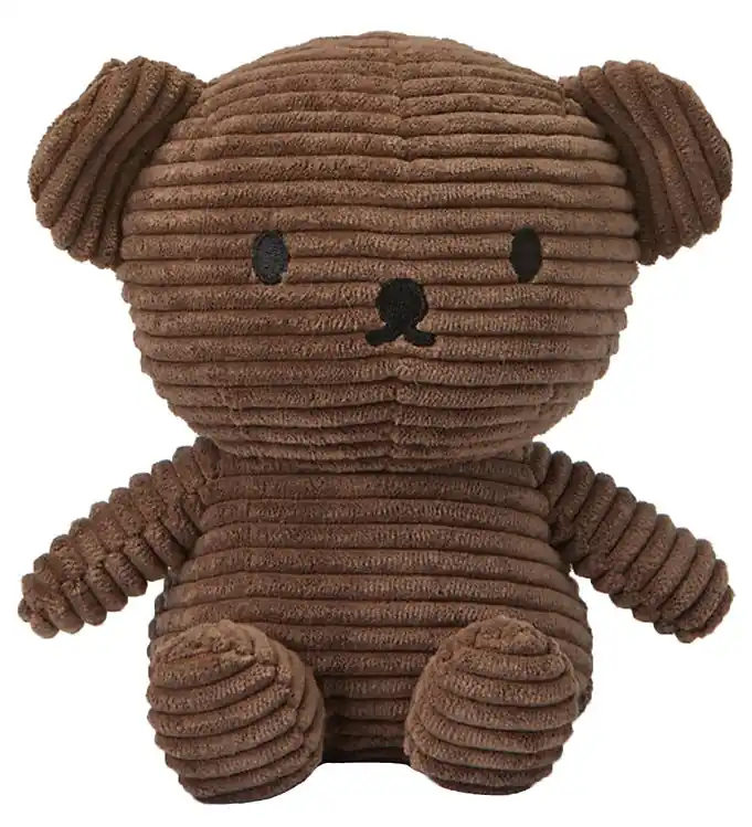 Betrouwbaar Bon Ton Toys Knuffel - 17 cm - Boris Bear ECO Corduroy - Bruin