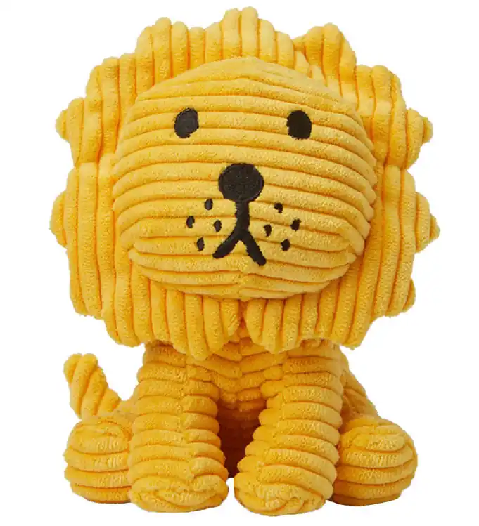 Lage Prijs Bon Ton Toys Knuffel - 17 cm - Leeuw ECO Corduroy - Geel