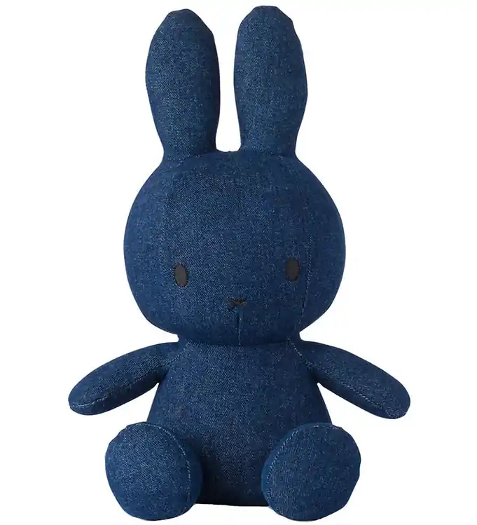 Bon Ton Toys Knuffel - 33 cm - Miffy Sitting - Ruw Denim Flitsaanbieding