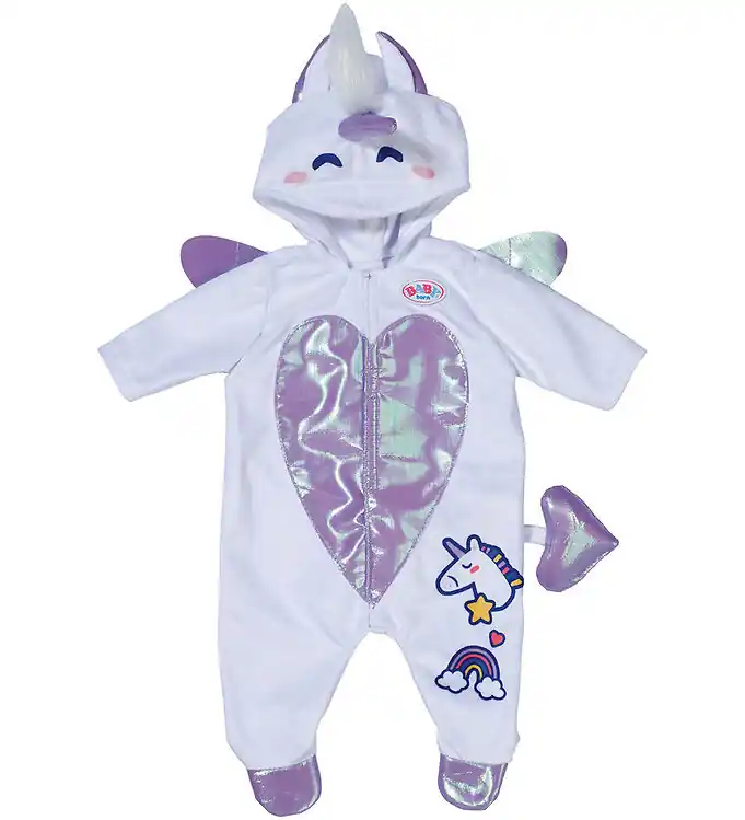 Baby Born Poppenkleding - Eenhoorn Jumpsuit - 43 cm Direct Verzonden
