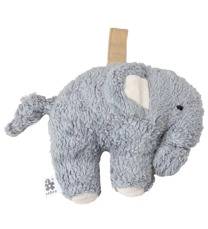 Sebra Knuffel - Olifant - 14 cm - Dusty Blue Express Levering