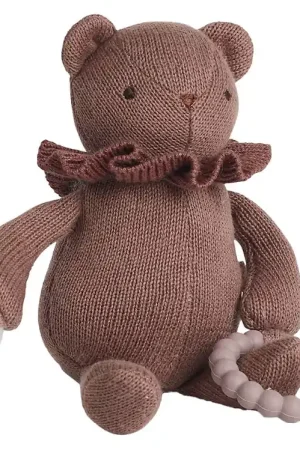 Speciale Aanbieding Smallstuff Activiteiten Speeltje - Gebreid - 17 cm - Dark Rose