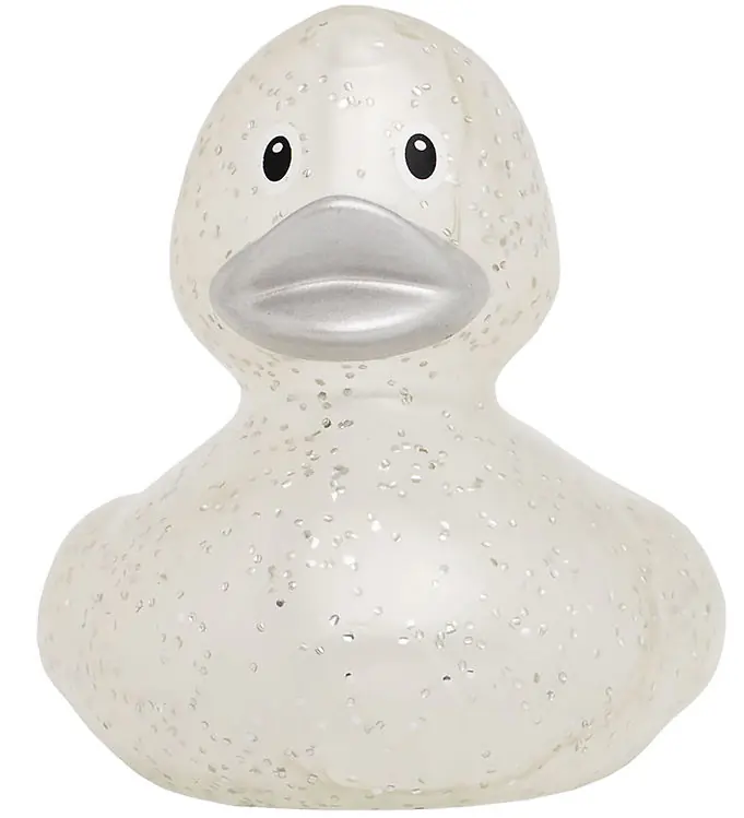 Laatste Kans Rubber Eend - Glitter Zilver