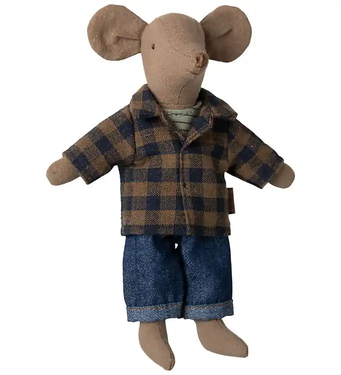 Maileg Muis - Vader Muis - Jeans/Overhemd Gereduceerde Prijs
