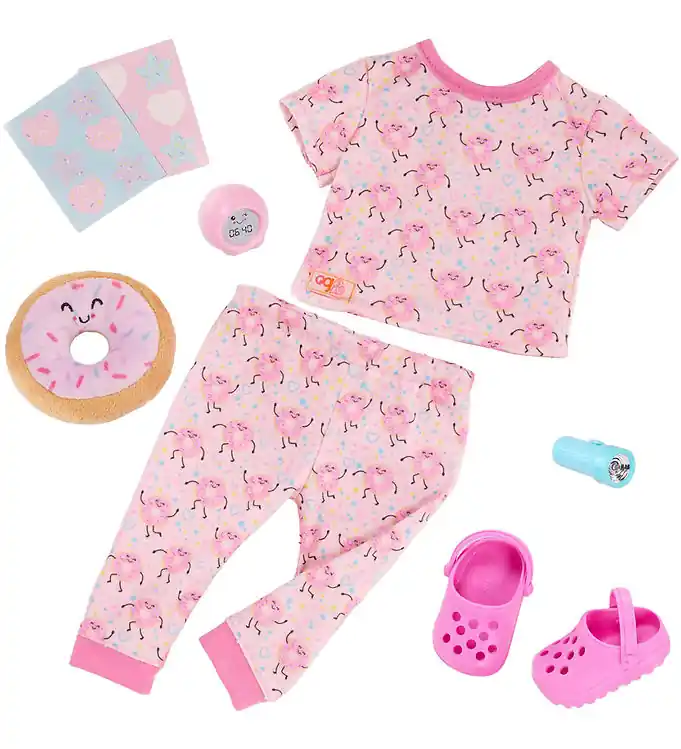 Bestel Nu Our Generation Poppenkleding - Deluxe Pyjama's Donut