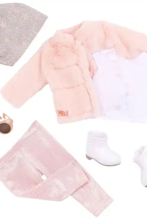 Our Generation Poppenkleding - Deluxe Bontjas Seizoensaanbieding