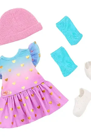 Our Generation Poppenkleding - Jurk m. Harten Laatste Versie