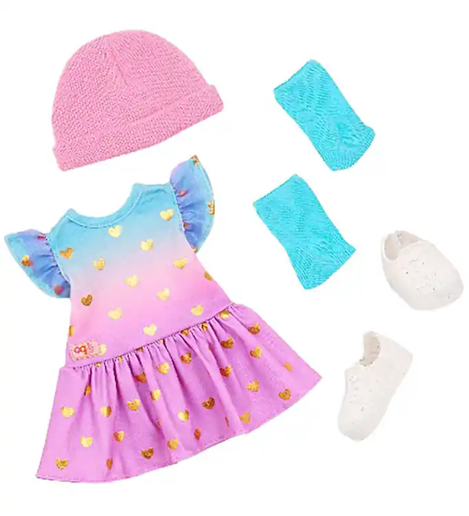 Our Generation Poppenkleding - Jurk m. Harten Laatste Versie