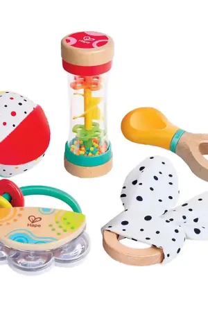 Express Levering Hape Activiteitenspeelgoed - 5 in 1 Baby Sensorische set
