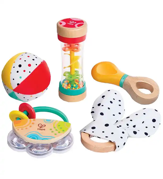 Express Levering Hape Activiteitenspeelgoed - 5 in 1 Baby Sensorische set