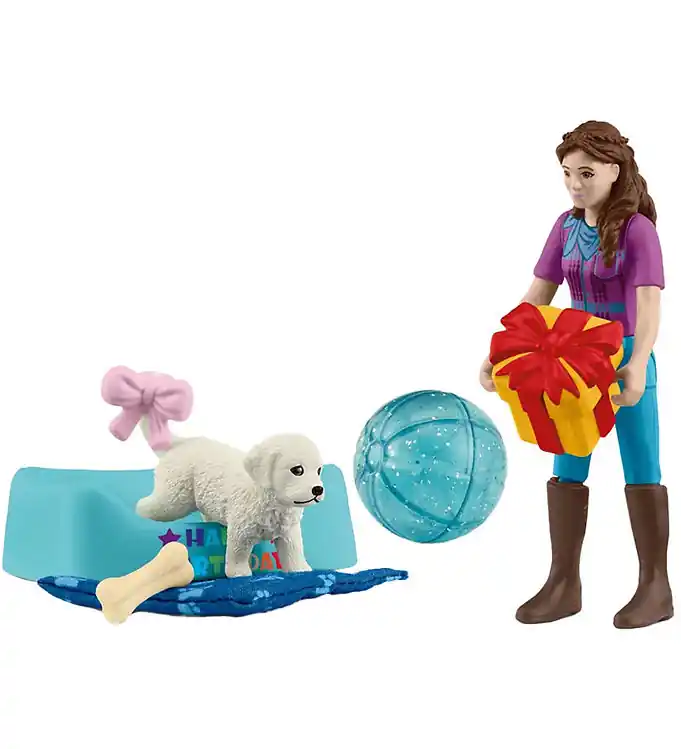 Rechtstreeks Van De Fabrikant Schleich Verjaardagsfeestje met Lisa - 42744 - 12 Onderdelen