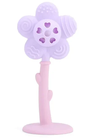 Alleen Vandaag Tiny Tot Bijtring - Flower - Klein/Roze