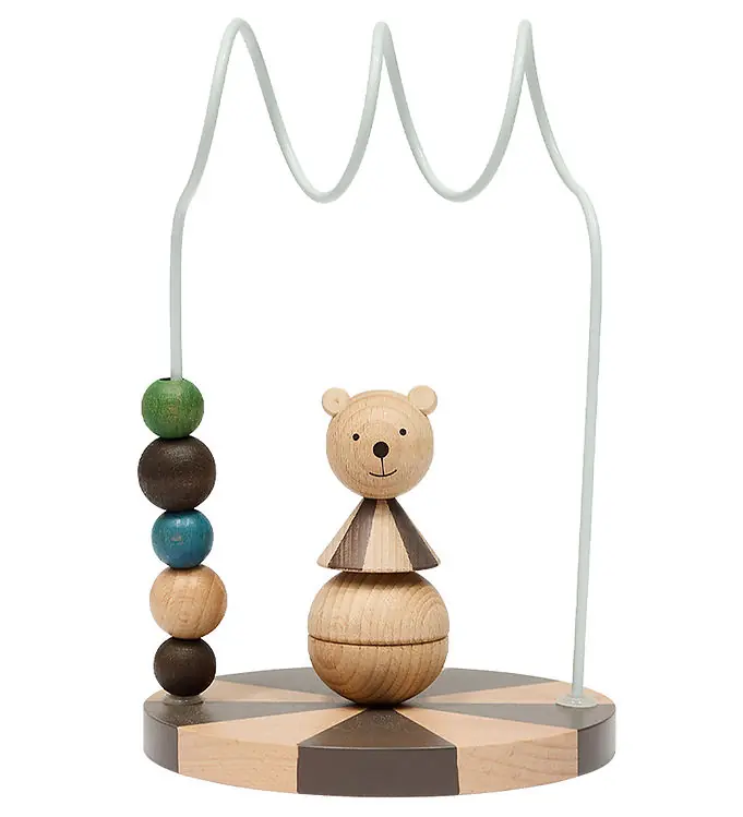 Meest Verkocht OYOY Telraam - Circus Bear - Nature/Dusty Blue
