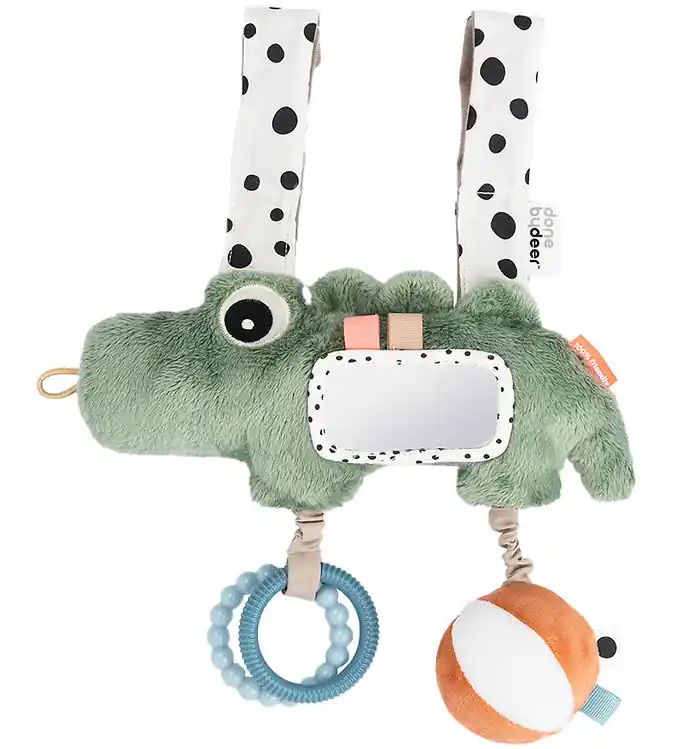 Done by deer Activiteitenspeelgoed - Hangspeeltje - Croco - Groe Bestseller