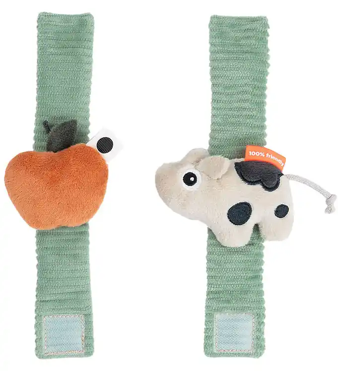 Alleen Vandaag Done by deer Polsratelset - 2-pack - Dotti - Groen